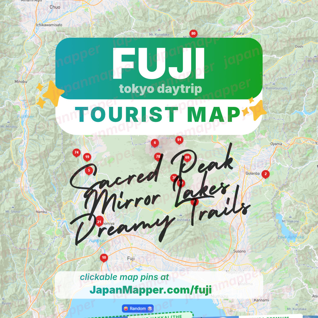 Fuji, Shizuoka Tourist Attraction Spot Map Area Guide